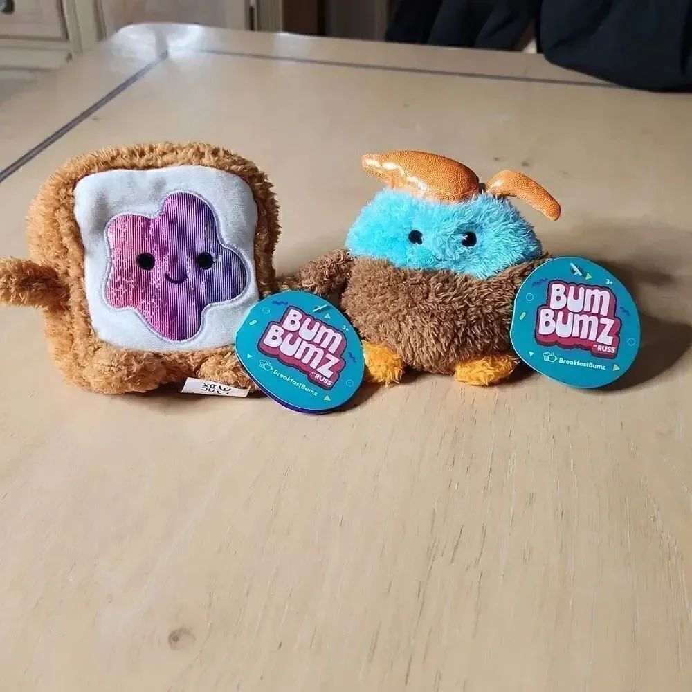 Bum Bumz breakfast bumz Timothy and Colton mini plush